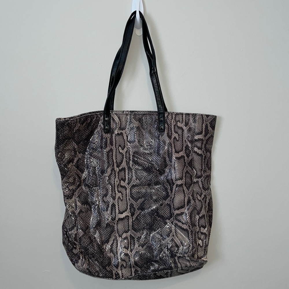 Sam Edelman faux snakeskin tote